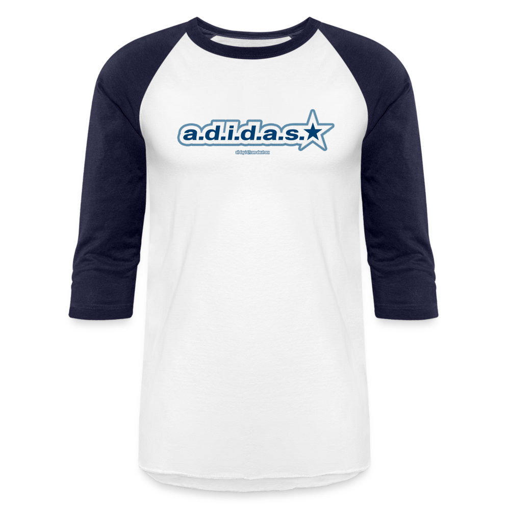 All Day I Dream About Sex - Baseball tee - white/navy
