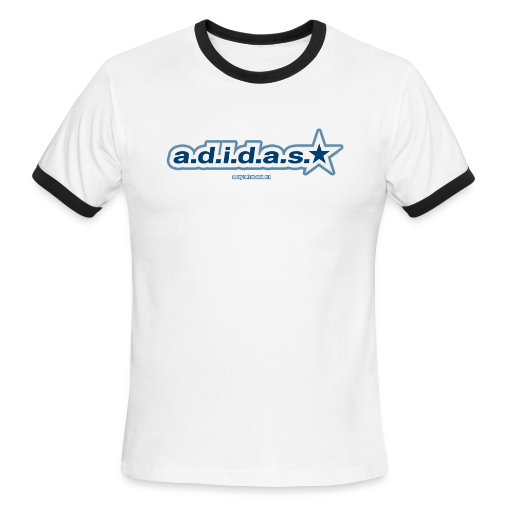All Day I Dream About Sex - Ringer Tee - white/black
