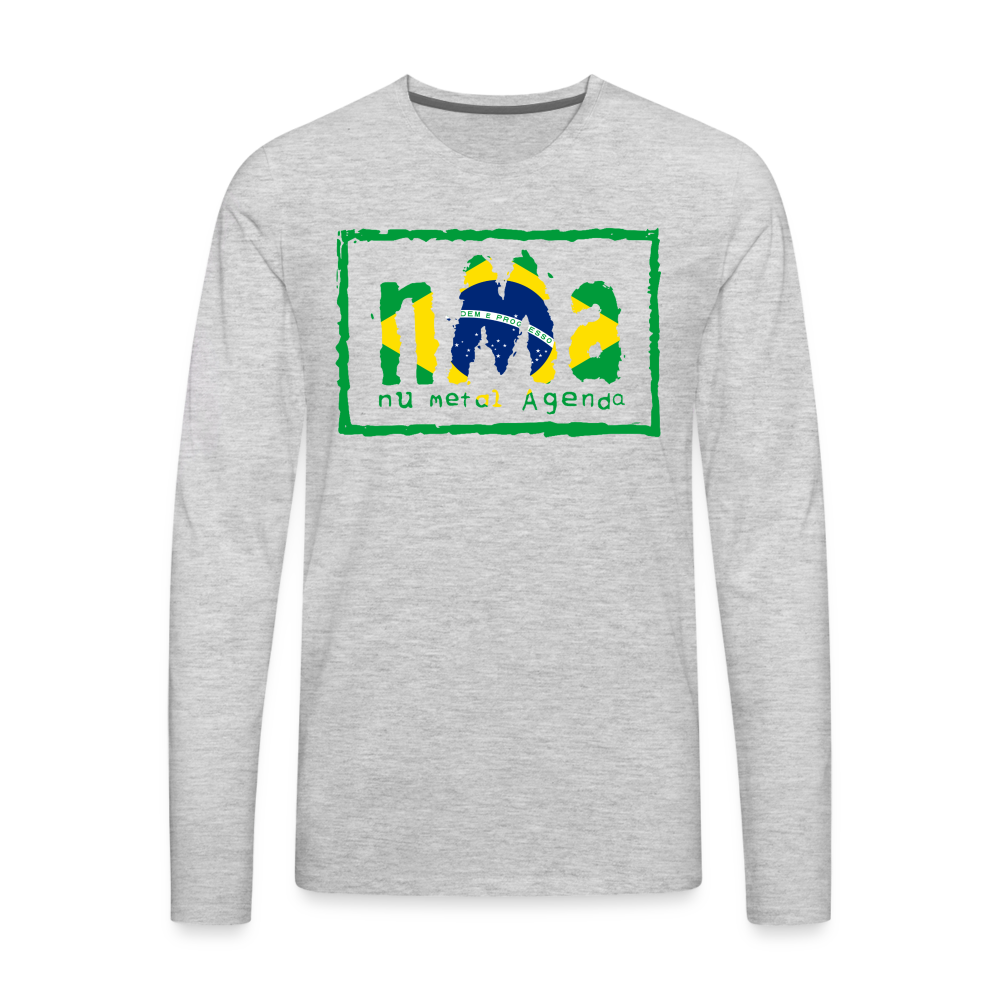 NMA Brazil Mentioned Edition - Long Sleeve T-Shirt - heather gray