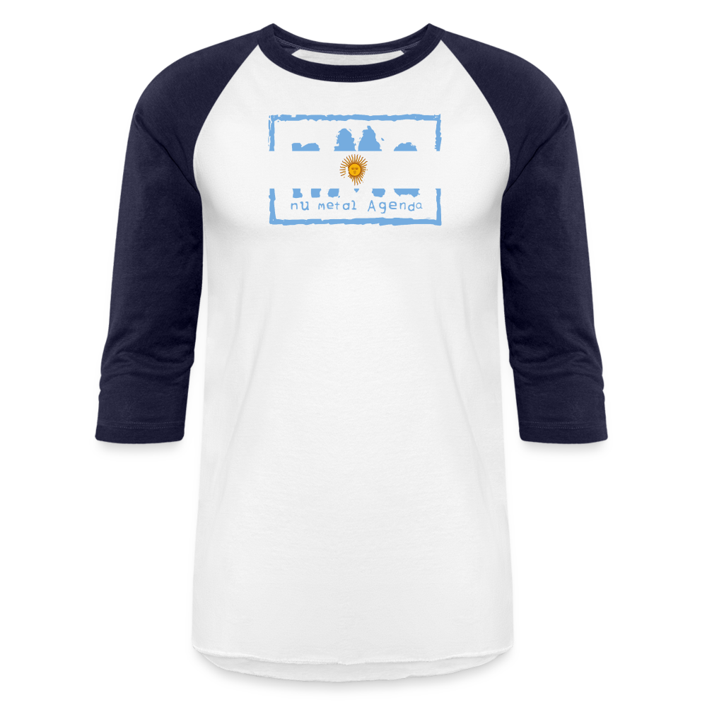 Nu World Order Argentina Mentioned Edition - Baseball T-Shirt - white/navy