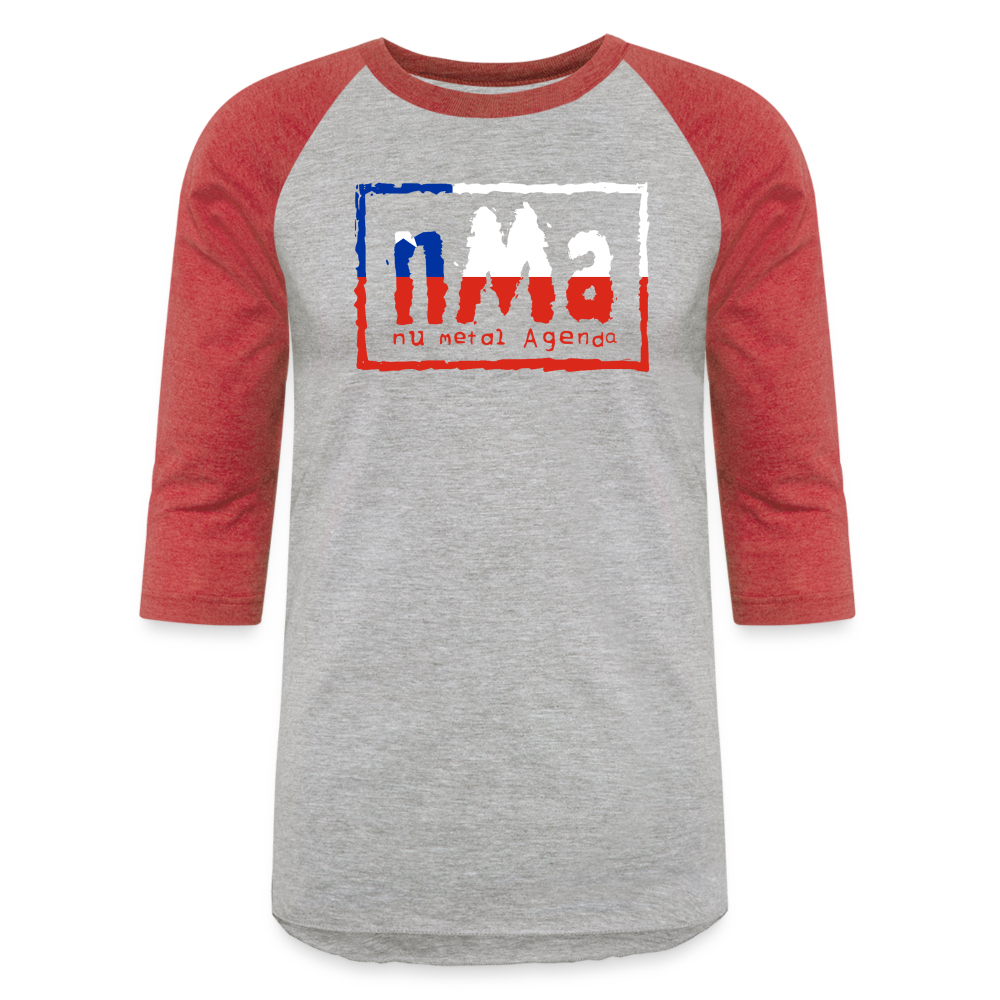 Nu World Order Chile Mentioned Edition - Baseball Tee - heather gray/red