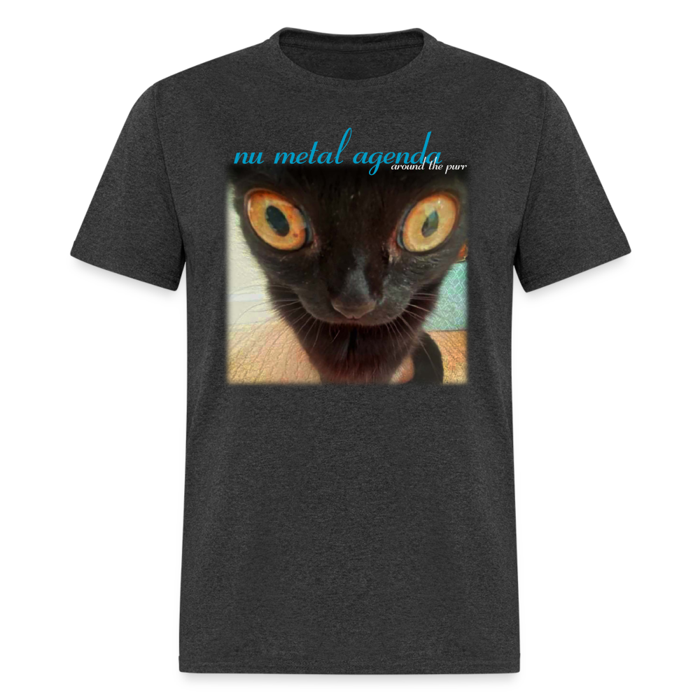 Around the Purr (meow) - Tee - heather black