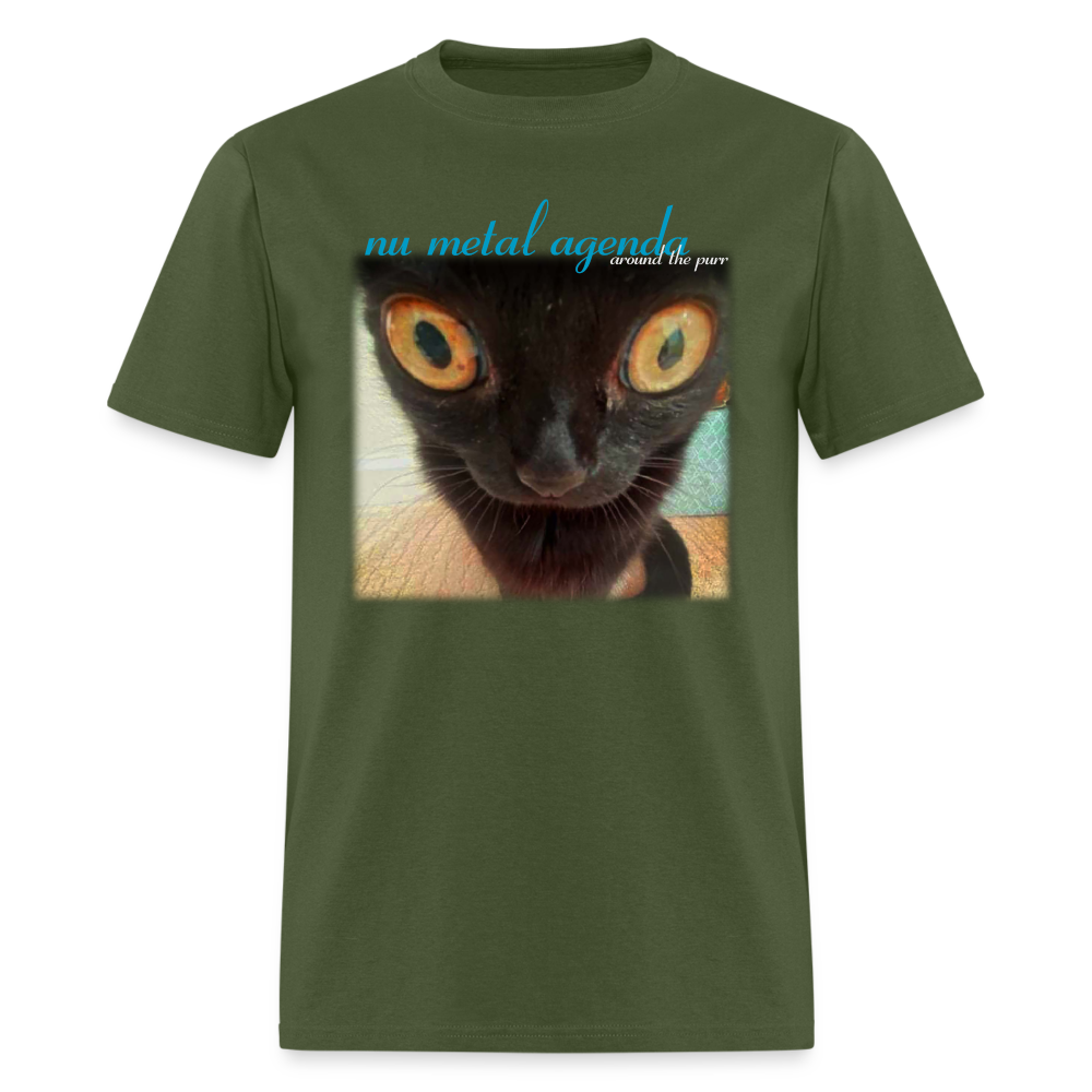 Around the Purr (meow) - Tee - military green