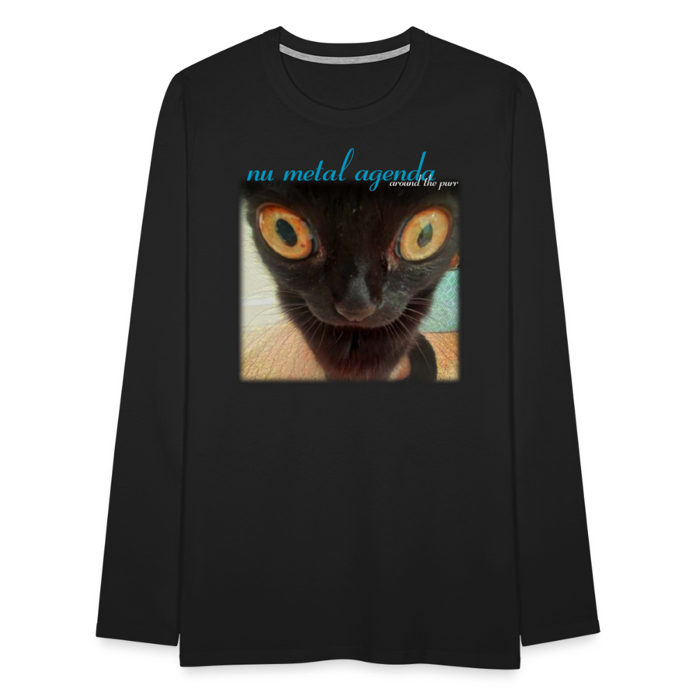 Around the Purr (meow) - Longsleeve - black