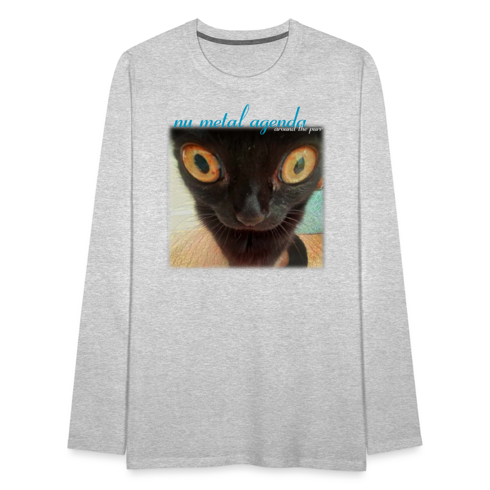 Around the Purr (meow) - Longsleeve - heather gray