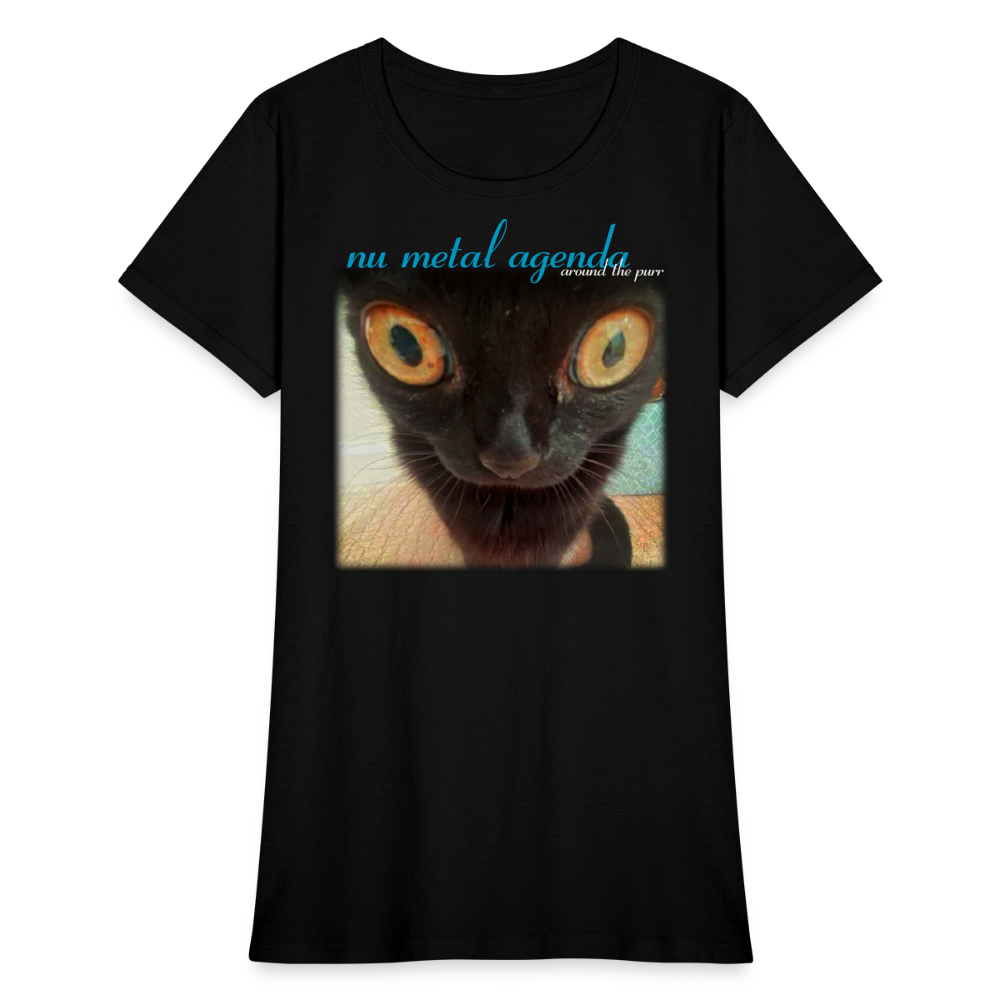 Around the Purr (meow) - Women's Tee - black