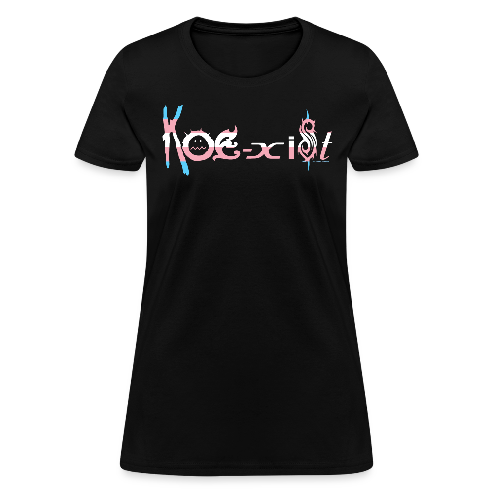 Koexist Trans Pride! - Women's T-Shirt - black