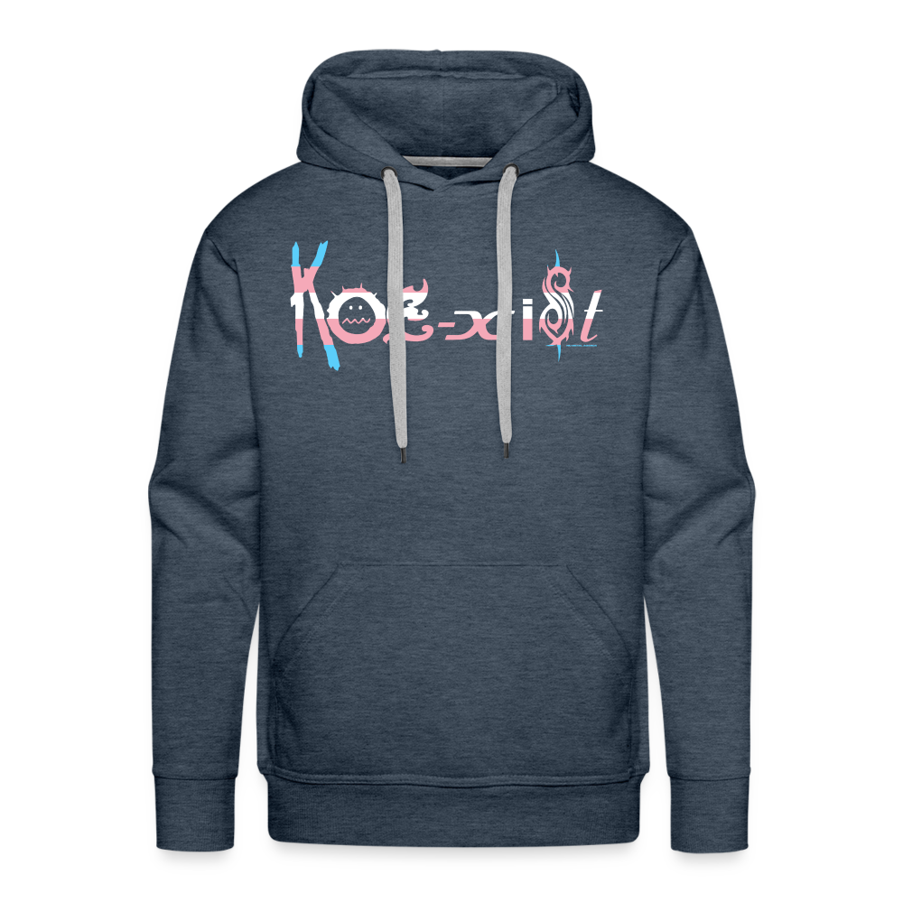 Koexist Trans Pride - Men’s Premium Hoodie - heather denim