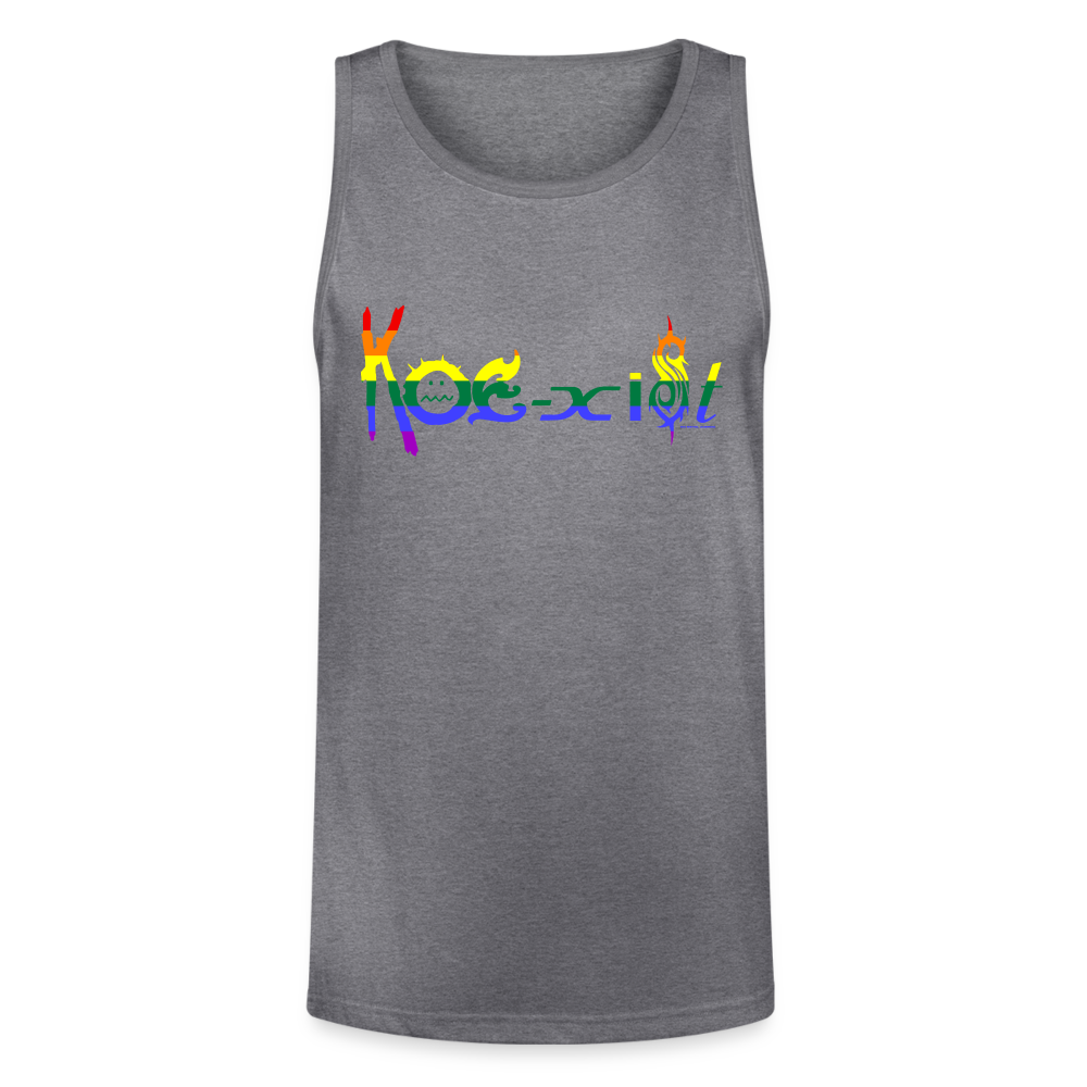 Koexist Pride - Unisex Tri-Blend Organic Tank - heather gray