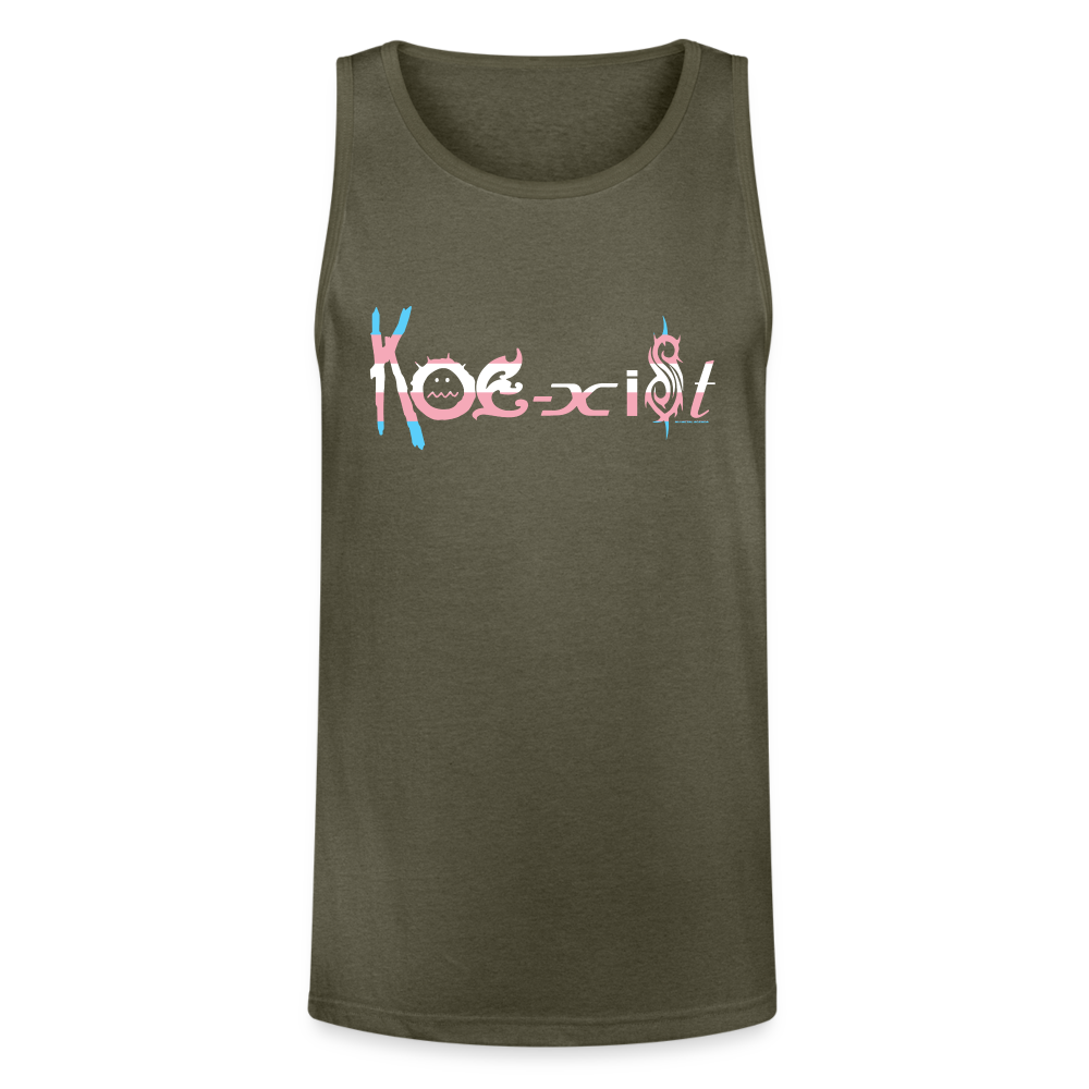 Koexist Trans Pride - Unisex Tri-Blend Organic Tank - heather olive