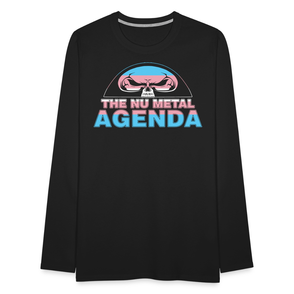 NWA Skull Trans Pride - Premium Long Sleeve T-Shirt - black