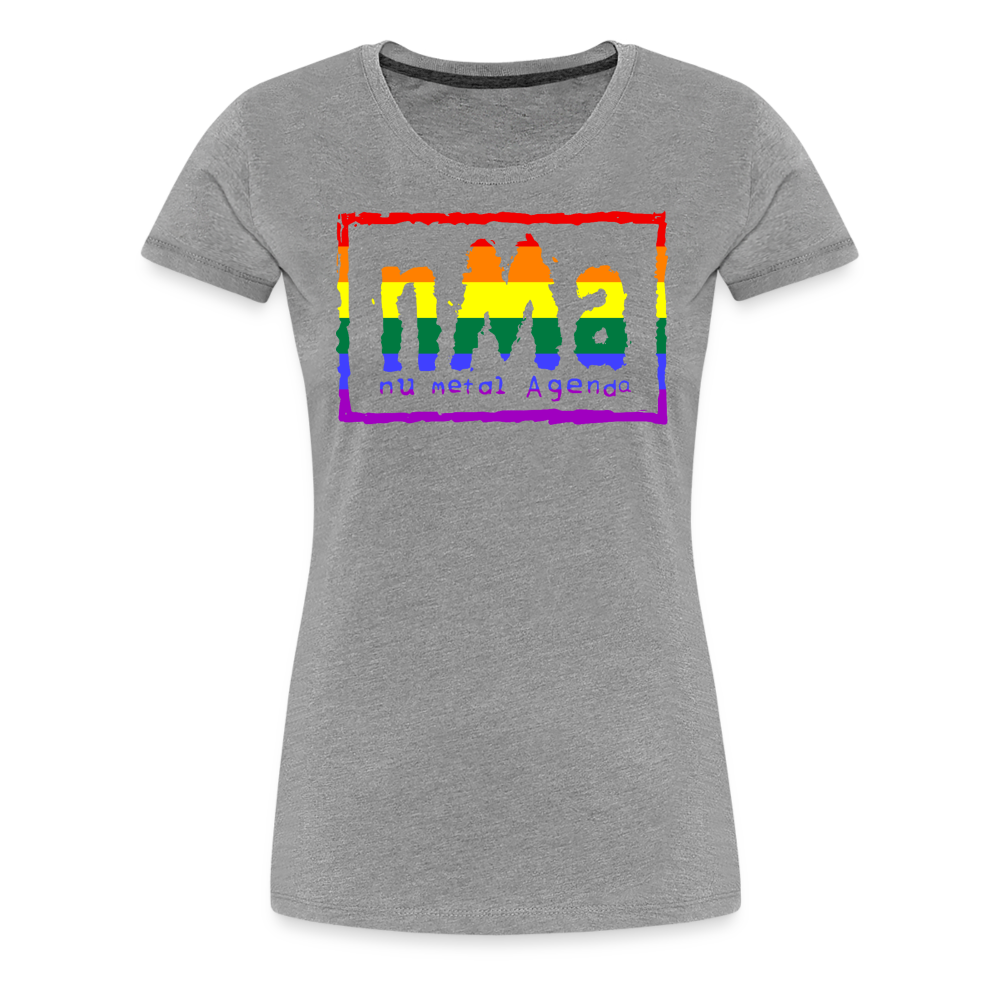 Nu World Order Pride - Women’s Premium T-Shirt - heather gray