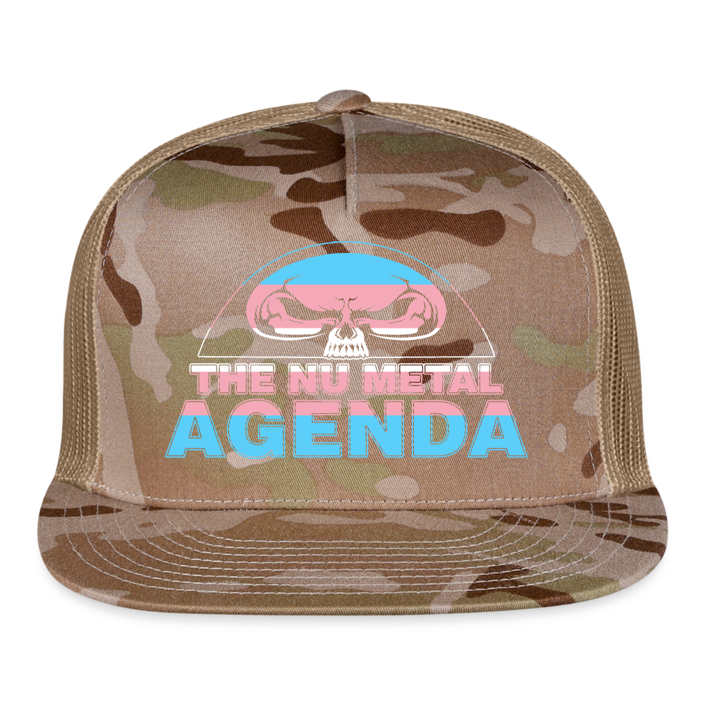 NMA Skull Trans Pride - Trucker Cap - MultiCam\tan
