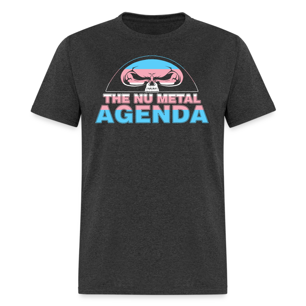 NMA Skull Trans Pride - Tee - heather black