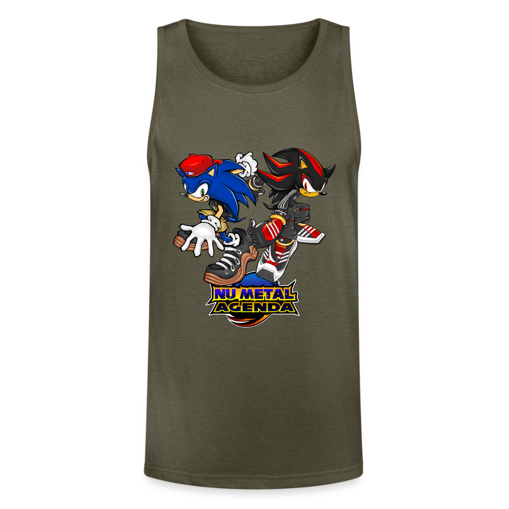 Nu Metal Adventure 2 - Unisex Tri-Blend Organic Tank - heather olive