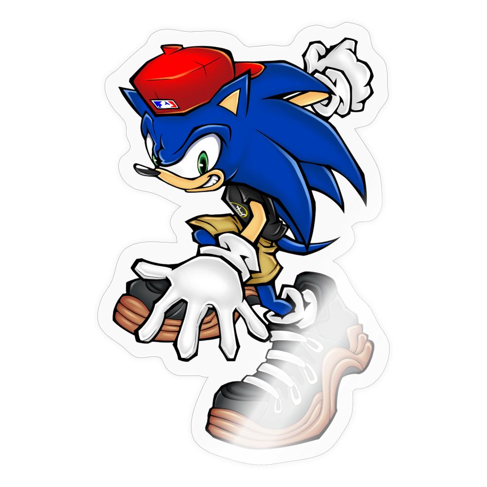 Sonic the Fredgehog - Sticker - transparent glossy
