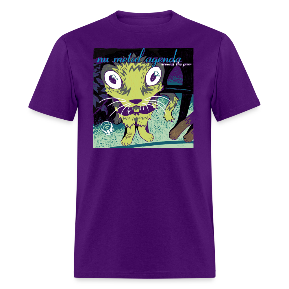 Around the Purr (Meow) - Tee Shirt - purple