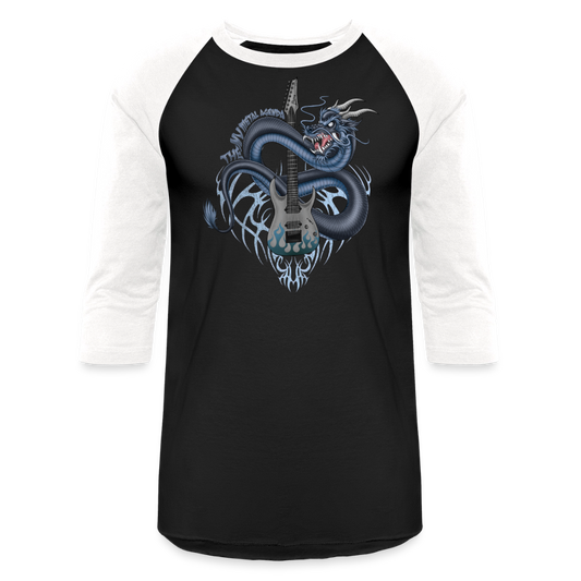 The Nu Metal Dragon Agenda - Baseball T-Shirt - black/white