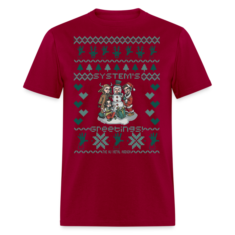 System's Greetings Xmas - Classic T-Shirt - dark red