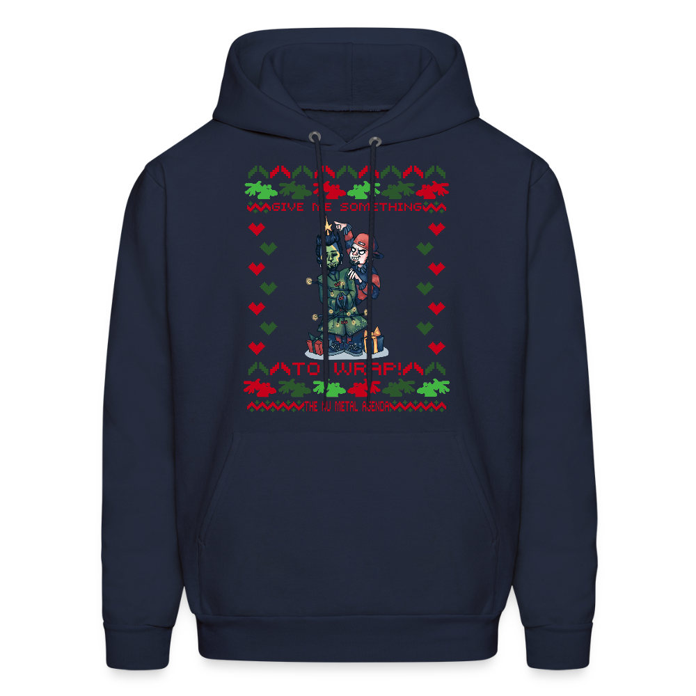 Give Me Something to Wrap Xmas - Premium Hoodie - navy