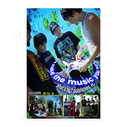 What's Nu? <3's Deathtape - Poster 8x12 - white