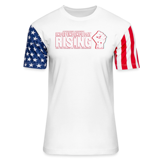 Afterpunk Presents Independence Day Rising - Adult Stars & Stripes T-Shirt - white