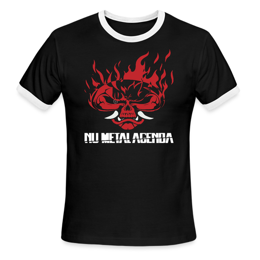 The Samurai Metal Agenda - Ringer T-Shirt - black/white