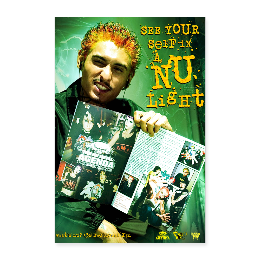 What's Nu? <3's Emotional Xan - Poster 8x12 - white