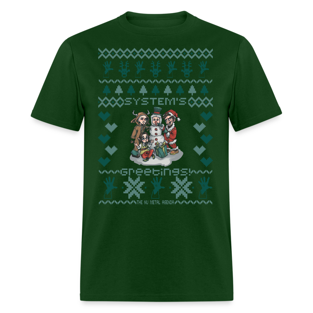 System's Greetings Xmas - Classic T-Shirt - forest green