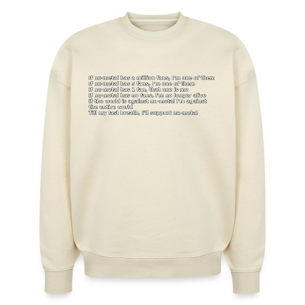 The Pledge - Stanley/Stella Radder Unisex Oversized Organic Sweatshirt - natural raw