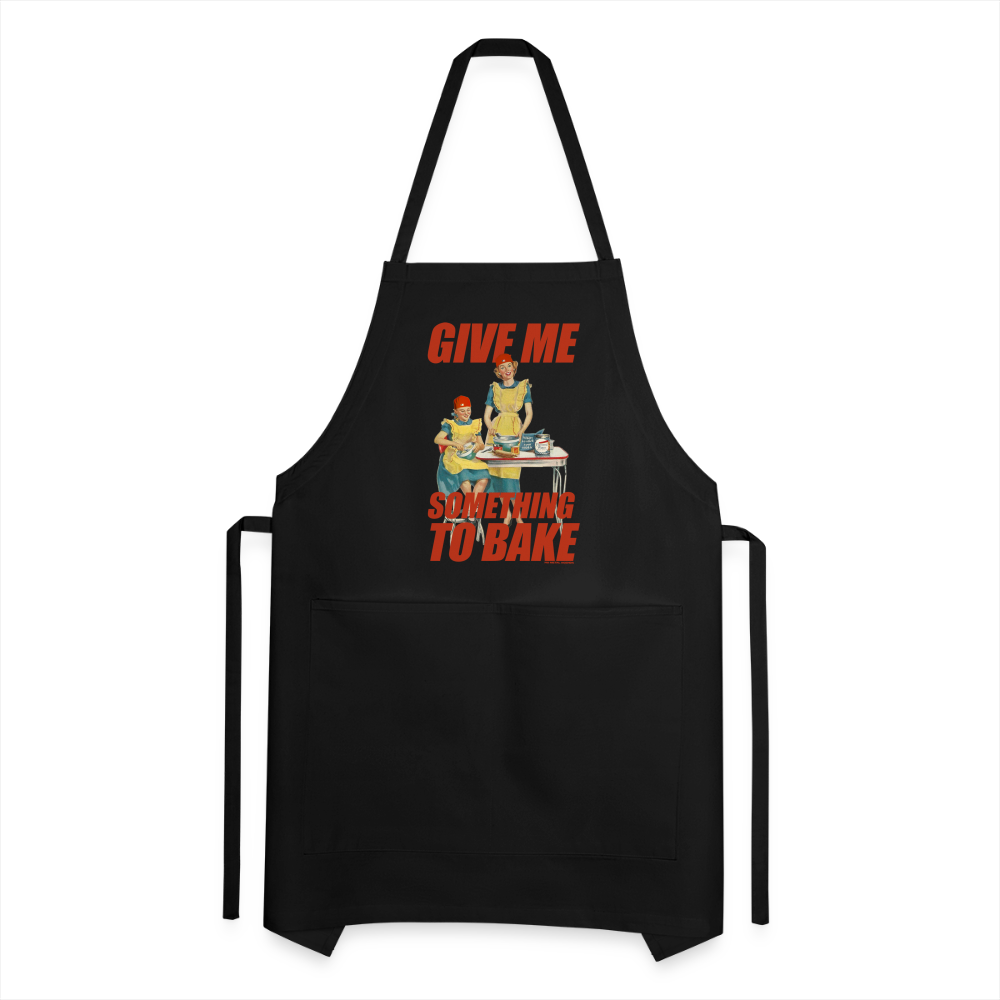 Give Me Something to Bake - Adjustable Apron - black