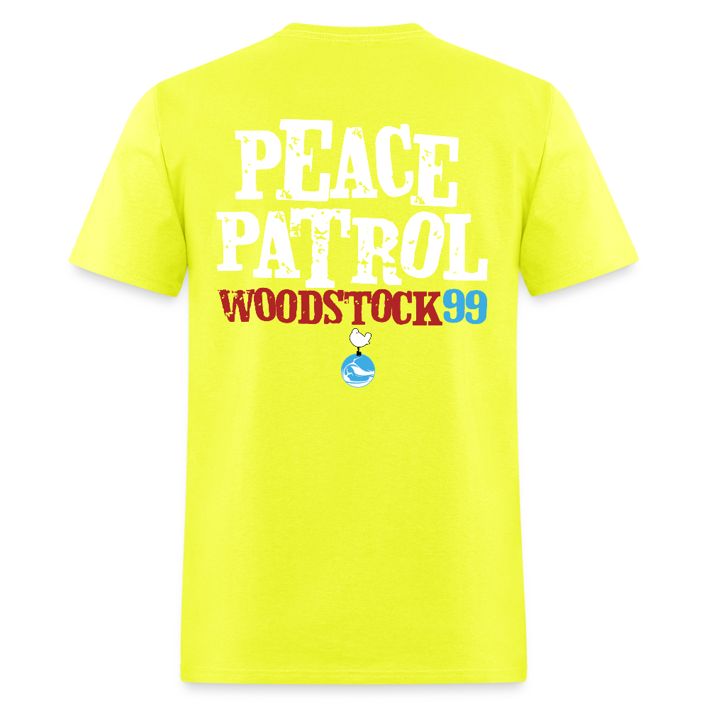 Woodstock 99 Peace Patrol - Tee - safety green