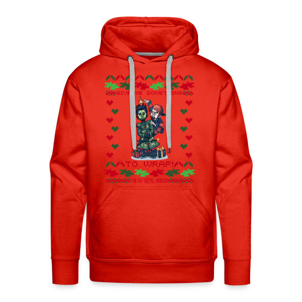 Give Me Something to Wrap Xmas - Premium Hoodie - red