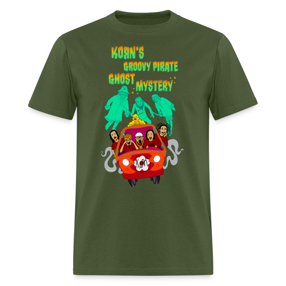 Korn's Groovy Pirate Ghost Mystery - T-Shirt - military green