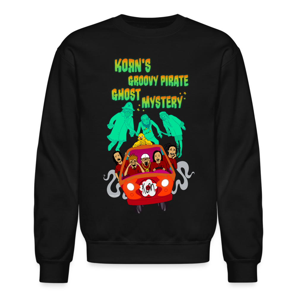 Korn's Groovy Pirate Ghost Mystery Machine - Crewneck Sweatshirt - black