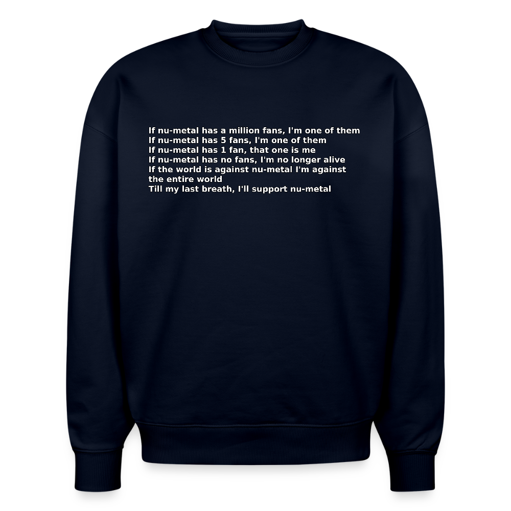 The Pledge - Stanley/Stella Radder Unisex Oversized Organic Sweatshirt - french navy