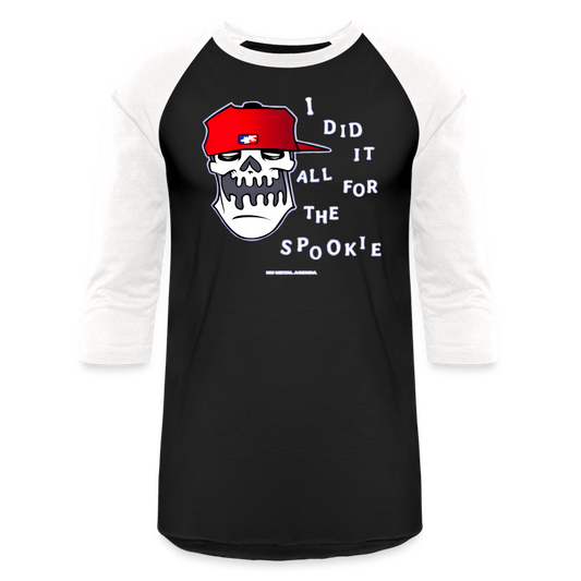 Did It All for the Spookie - Baseball T-Shirt - black/white