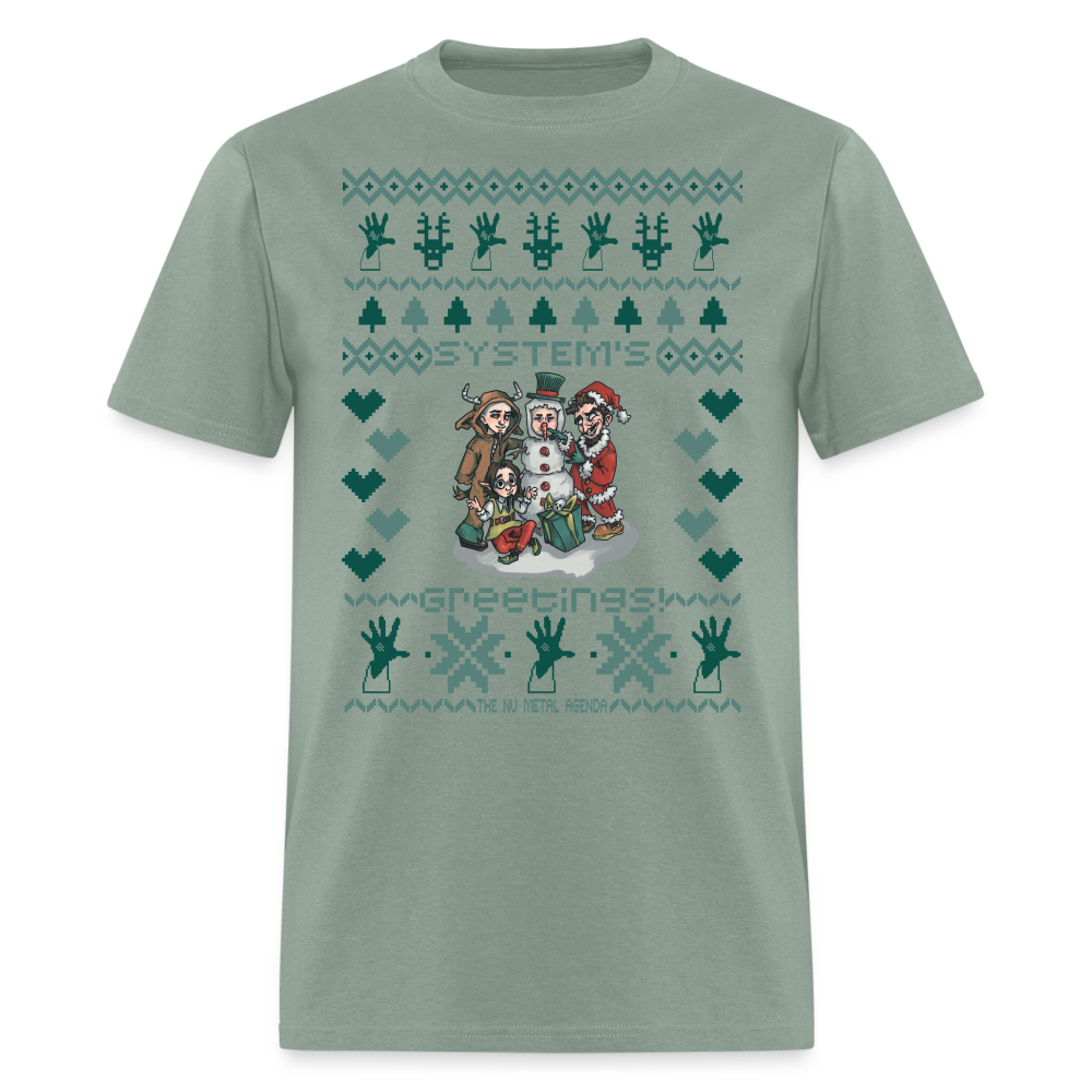 System's Greetings Xmas - Classic T-Shirt - sage