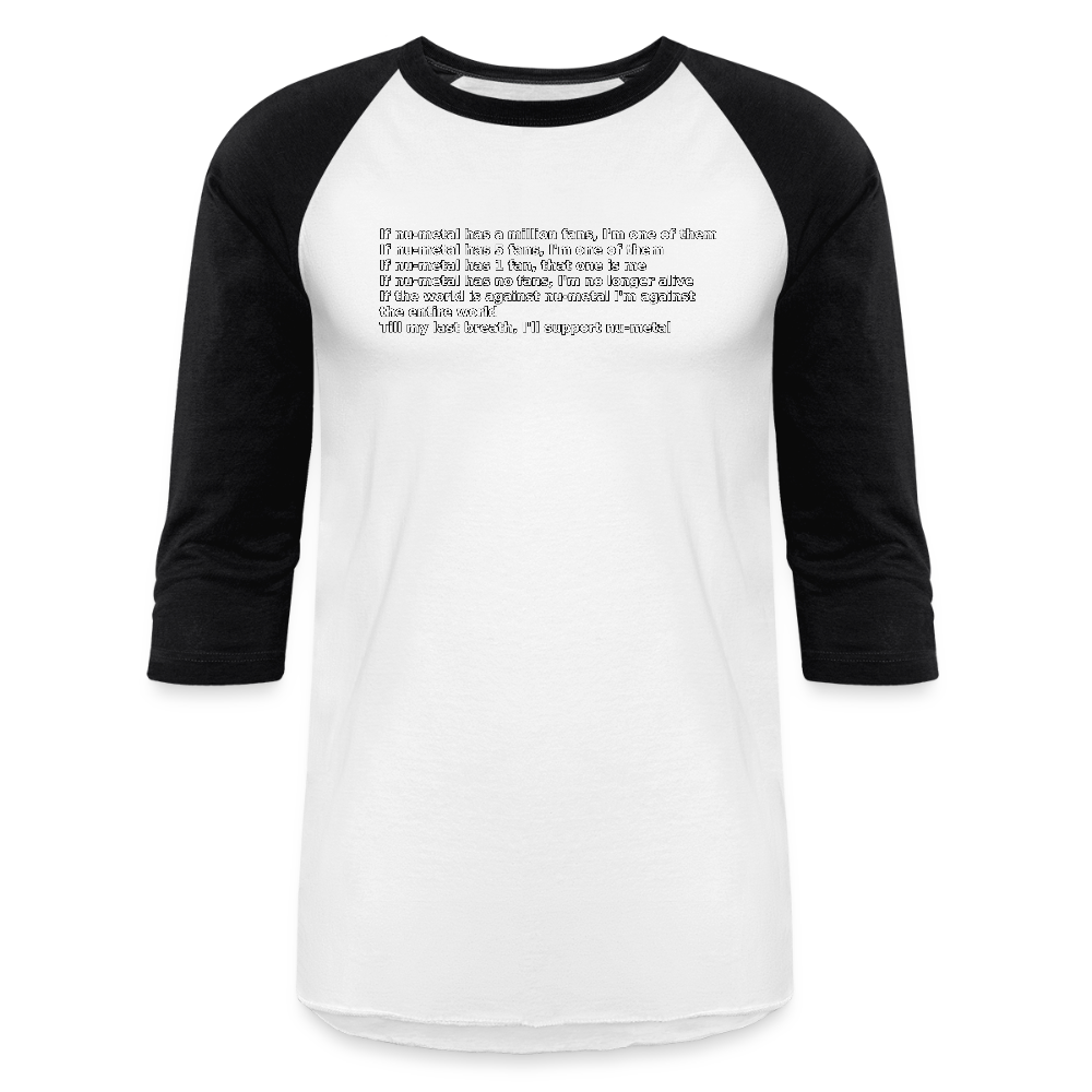 The Pledge - Baseball T-Shirt - white/black