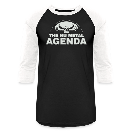 NMA Skull - Baseball Tee - black/white