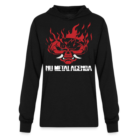 The Samurai Metal Agenda - Long Sleeve Hoodie Shirt - black