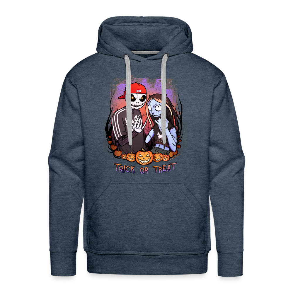 Jack and Sally Nu-Metal Enjoyers - Hoodie - heather denim