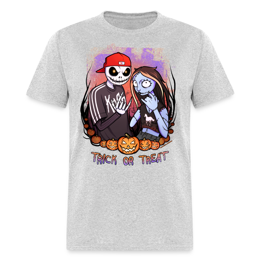 Jack and Sally Nu-Metal Enjoyers - Tee - heather gray