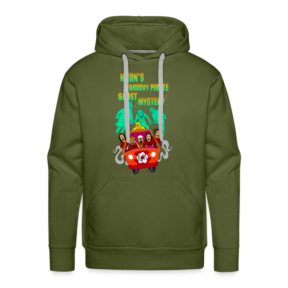 Korn's Groovy Pirate Ghost Mystery - Premium Hoodie - olive green