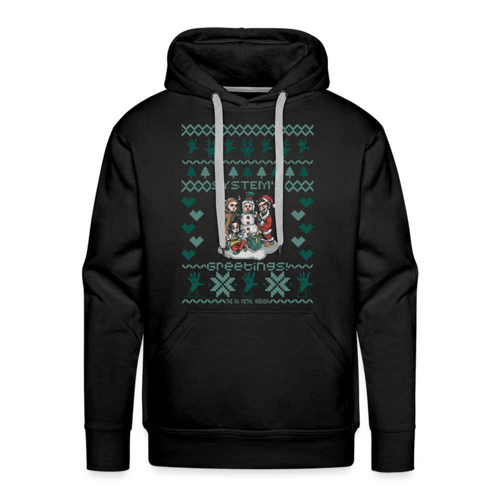 System's Greetings Xmas - Premium Hoodie - black