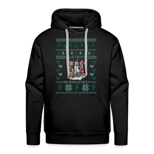 System's Greetings Xmas - Premium Hoodie - black