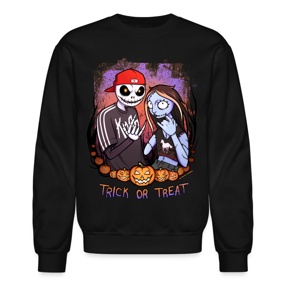 Jack and Sally Nu Metal Enjoyers - Crewneck Sweatshirt - black