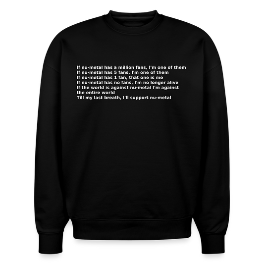 The Pledge - Stanley/Stella Radder Unisex Oversized Organic Sweatshirt - black