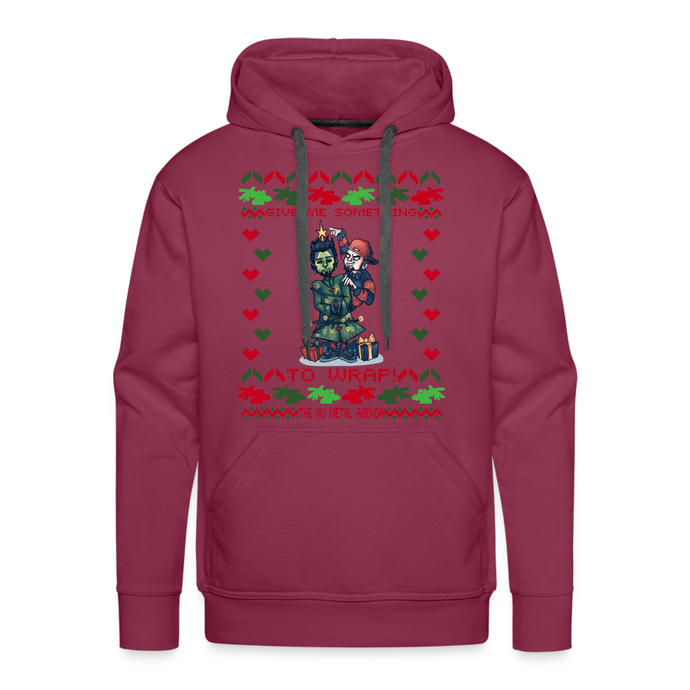 Give Me Something to Wrap Xmas - Premium Hoodie - burgundy