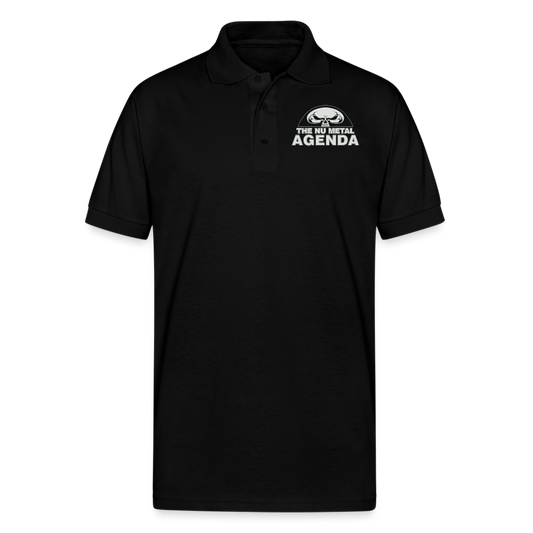 NMA Skull - Unisex 50/50 Jersey Polo - black